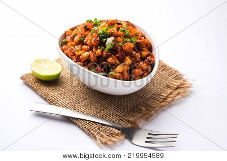 Crispy Corn Masala or chatpata corn or makka, popular indian snack