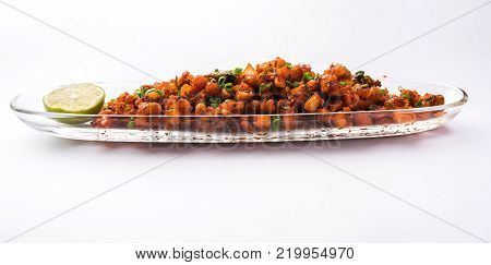 Crispy Corn Masala or chatpata corn or makka, popular indian snack