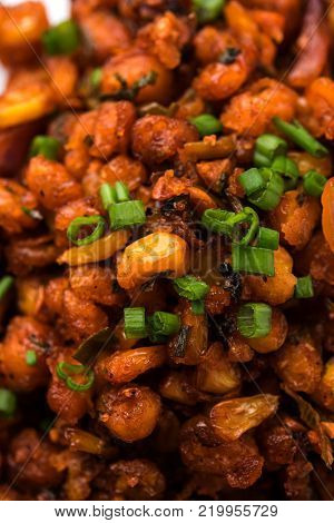 Crispy Corn Masala or chatpata corn or makka, popular indian snack