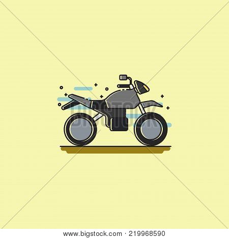 transportation motor cycle icon vector design concept