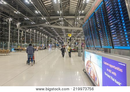 Kazakhstan - December 27, 2017: Inside Plane Airastana Company