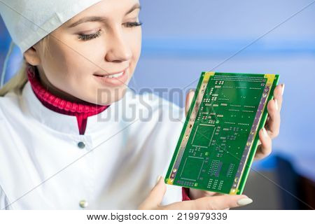microchip production factory computer repair expert research