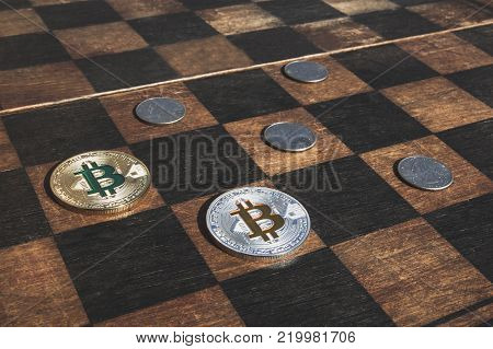 Bitcoin is stronger than traditional money, concept