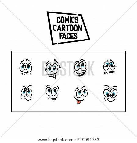 Amazing Comics Cartoon Faces Vector Icons HD