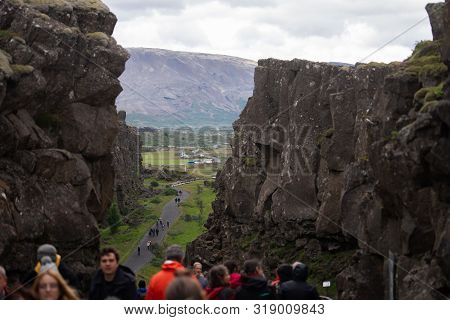 Thingvellir, Iceland- July 27: Thingvellir National Park In Iceland On September 09, 3015