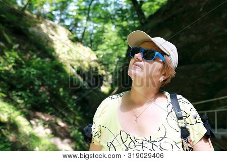 Portrait Of Senior Woman In Dantovo Gorge