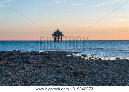 La Rochelle, France - May 13, 2019: Le Phare Du Bout Du Monde Or The End Of The World Lighthouse At 