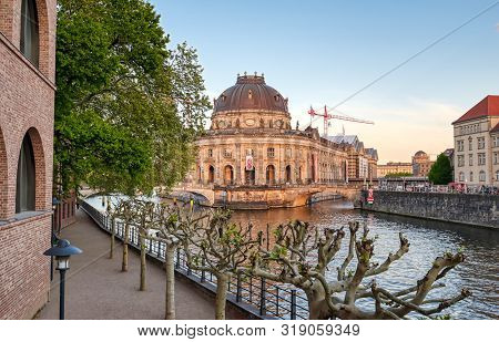 Berlin, Germany - May 4, 2019 - The Bode Museum Located On Museum Island In The Mitte Borough Of Ber