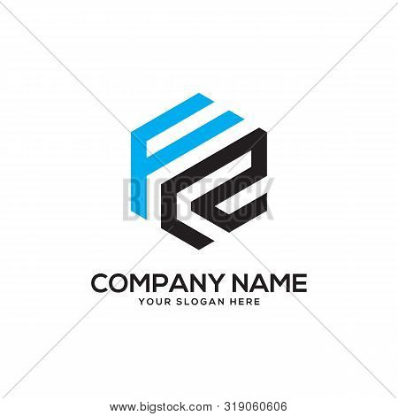 Frinitial Letter Logo Inspiration, F And R Combination Logo Vector With Hexagonal Idea
