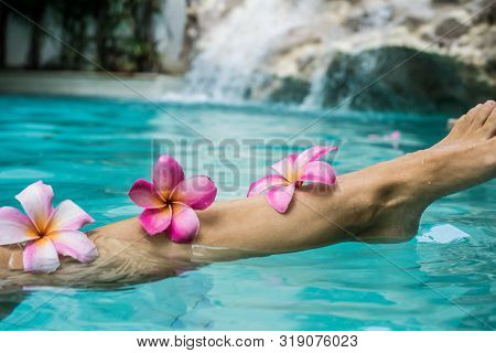 Woman Legs Beauty, Female Smooth Body, Foot Care, Hair Care. Beauty Concept Of Woman Legs, Female Sm
