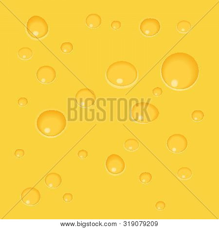 Vector Cheese Background. Seamless Cheese Pattern, Texture. Vector