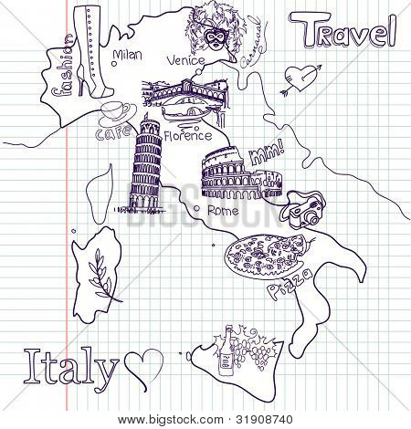 Mappa creativa d'Italia