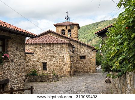 Barcena Mayor, Cabuerniga Valley In Cantabria, Spain.