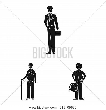 Vector Illustration Of Face And Portrait Symbol. Collection Of Face And People Stock Vector Illustra