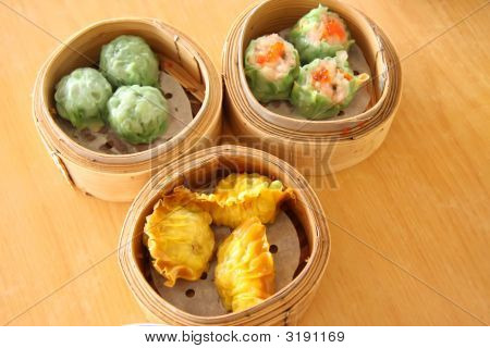 찐된 딤섬