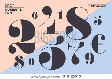 Font Of Numbers In Classical French Didot