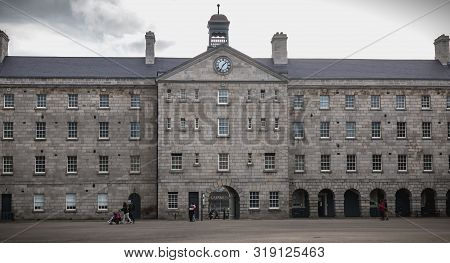 Architectural Detail Of The National Museum Of Ireland  In Dublin, Ireland