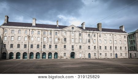 Architectural Detail Of The National Museum Of Ireland  In Dublin, Ireland