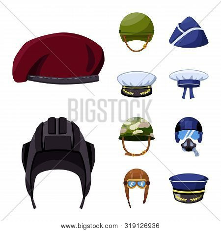 Vector Illustration Of Army And Officer Icon. Collection Of Army And Soldier Stock Vector Illustrati