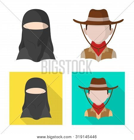 Vector Design Of Imitator And Resident Icon. Set Of Imitator And Culture Vector Icon For Stock.