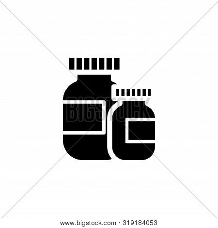 Capsule Bottle Icon Design Trendy