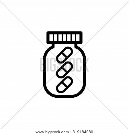 Capsule Bottle Icon Design Trendy