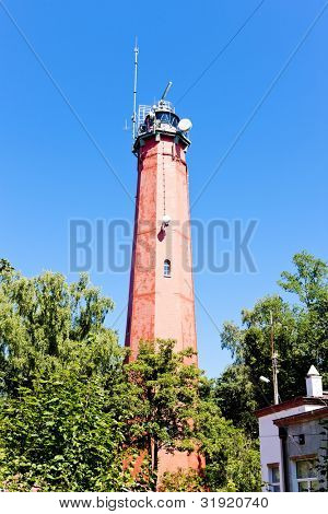 Lighthouse Latia Morska i Hel, Pommern, Polen