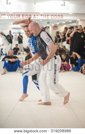 Kapap Instructor Ken Akiyama Demonstrates Disarm Techniques Against Knife Attack