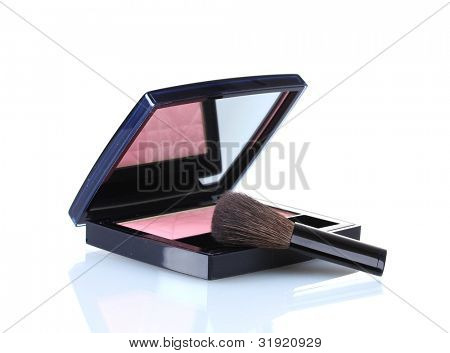 상자 흰색 절연 메이크업 블러셔