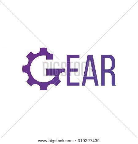Letter G Gear Engineer Logo Design Template Element. Stock Vector Illustration On White Background.