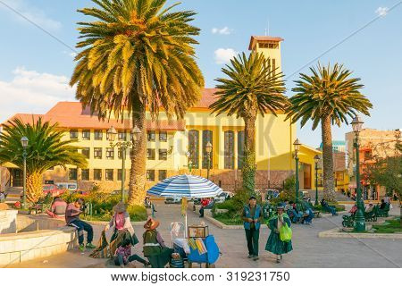 Cuzco Peru, August 16 Main Square Of Cuzco Built In 1540 In Colonial Style, From Here Starts Every D