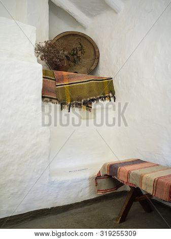 Taman, Russia - August 1, 2019: Different Things In The House Of The Poet Mikhail Lermontov. The Hou