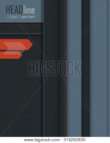 Bright Vector Modern Design Template. Annual Report Elements For Your Work. Colorful Layout, Magazin