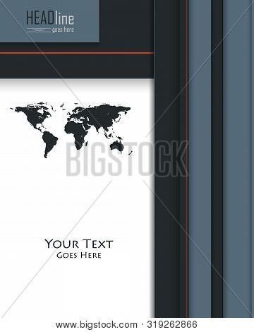 Bright Vector Modern Design Template. Annual Report Elements For Your Work. Colorful Layout, Magazin