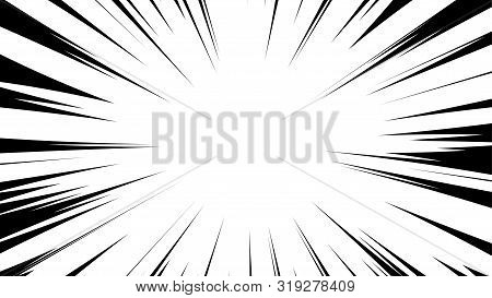 Radial Speed Lines Excited Emotion Vector Background