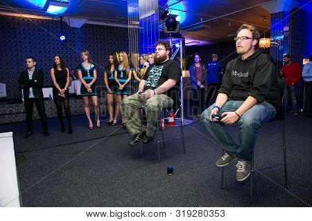 Gamers At Play Station Ps4 Launch Event
