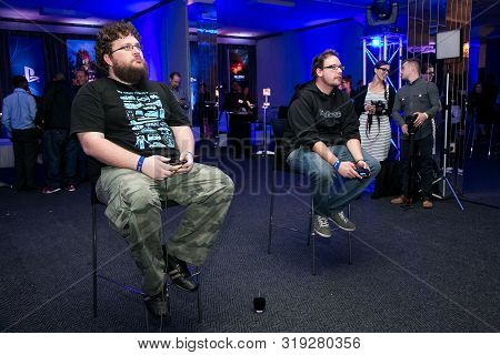 Gamers At Play Station Ps4 Launch Event