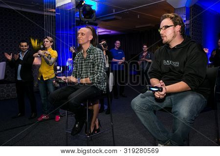 Gamers At Play Station Ps4 Launch Event