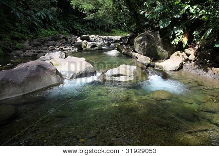 Closeup of natural spring water