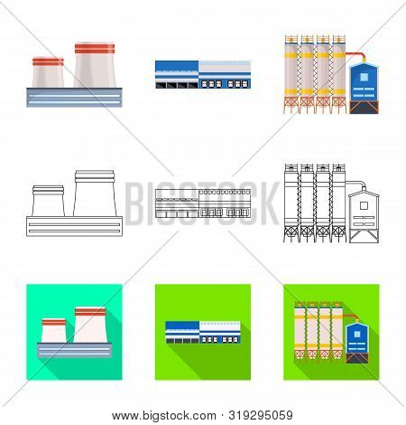 Vector Design Of Production And Structure Sign. Set Of Production And Technology Stock Vector Illust
