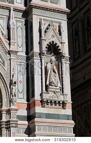 Florence, Italy - August 27, 2018: Florence Cathedral (il Duomo Di Firenze) On August 27, 2018 In Fl