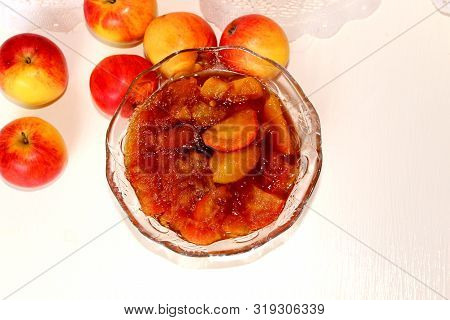 Delicious, The Brown Jam From The Apples.