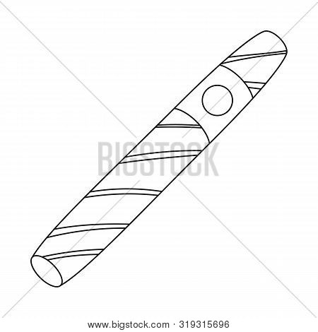 Vector Illustration Of Cigar And Cuban Logo. Collection Of Cigar And Nicotine Stock Symbol For Web.