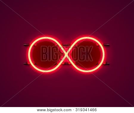 Infinity Neon Symbol Vector & Photo (Free Trial) | Bigstock