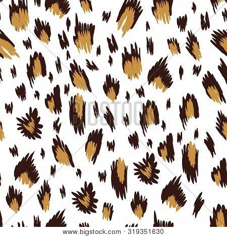 Leopard Appaloosa Cowhide Horse Skin Print Seamless Pattern Design. Vector Animal Textured Pattern W