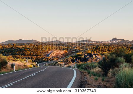 Road To Marvao In Alentejo, Portugal, Europe