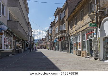 Asenovgrad, Bulgaria - August 5, 2019: Center Of Town Of Asenovgrad,  Plovdiv Region, Bulgaria