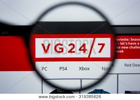 Los Angeles, California, Usa - 21 Jule 2019: Illustrative Editorial Of Vg247.com Website Homepage. V