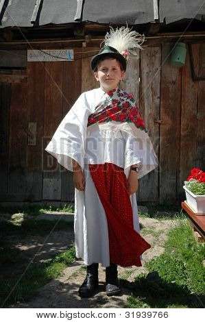 Young dancers in traditional clothes