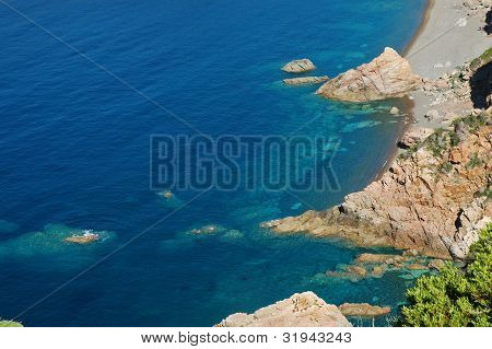Bussaglia beach, Corsica, France